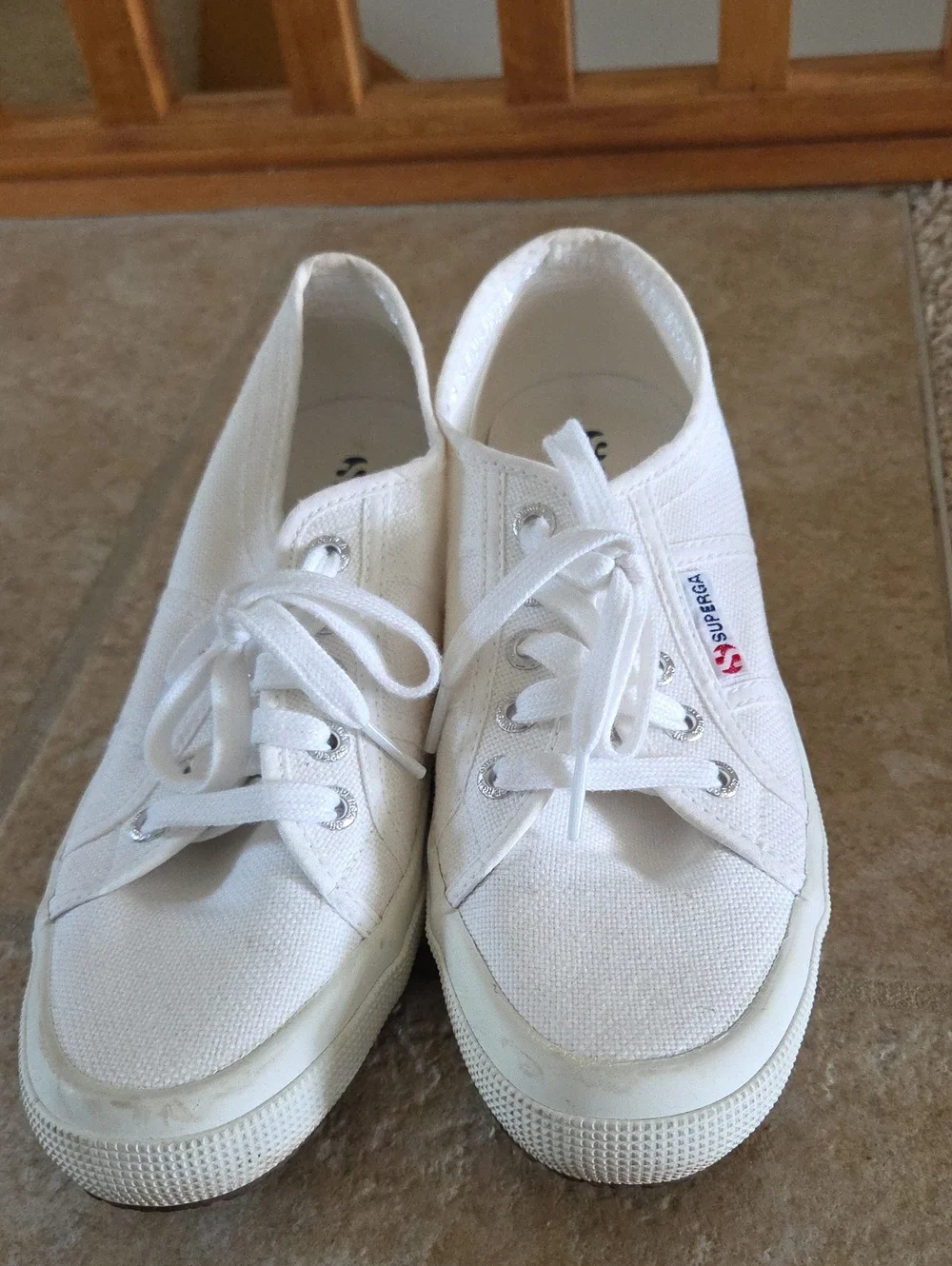 Superga Women's White Canvas Low-Top Sneakers
